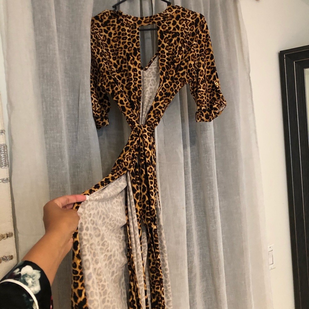 Leopard cover up.